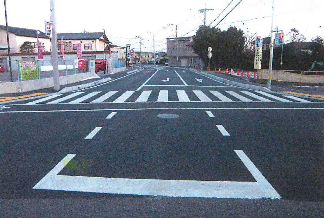 河和田・開江線道路　竣工後の写真